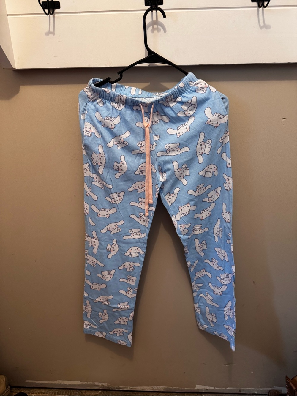 Sanrio Light Blue Cinnamoroll Pajama Pants with Pink Drawstring